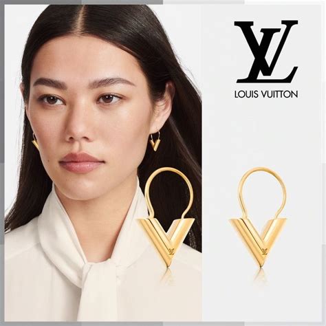 Louis Vuitton Essential V Hoops Earrings 